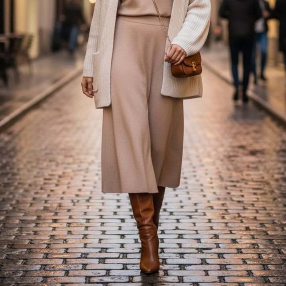 Merona cream Maxi skirt